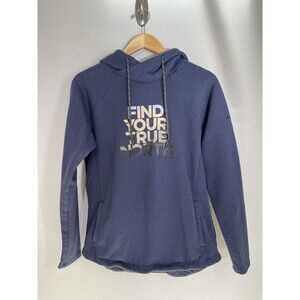 Columbia Women's Hoodie Find Your True North Blue Graphic Print Size Medium M